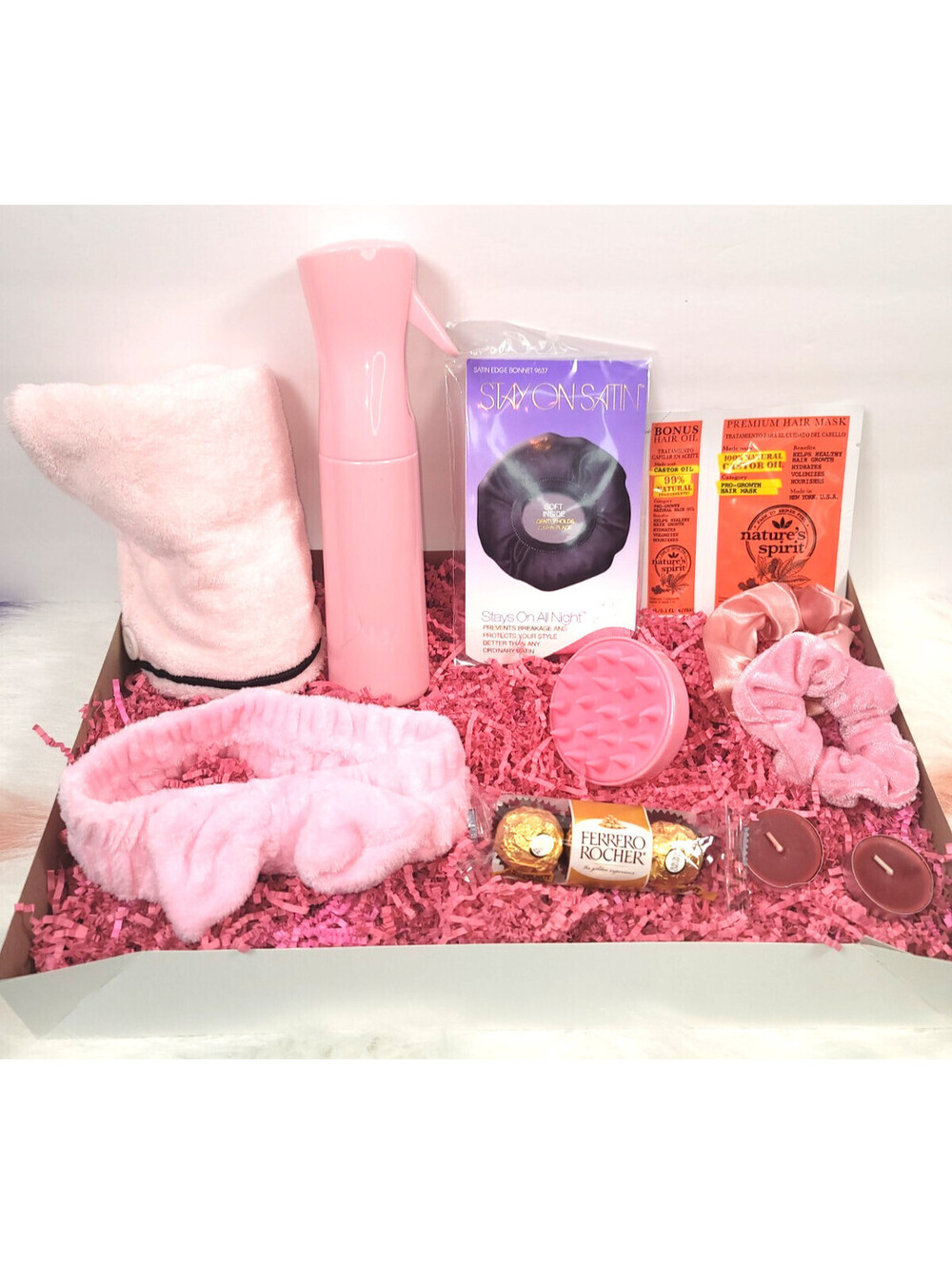 Luxury Women's Hair Care Gift Basket with Hair Mask, Scalp